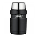 Thermos Style Termoska na jedlo so šálkou - matne čierna, 0,71 l
