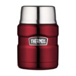 Thermos Style Termoska na jedlo so skladacou lyžicou a šálkou - červená, 470 ml – Obrázok 6