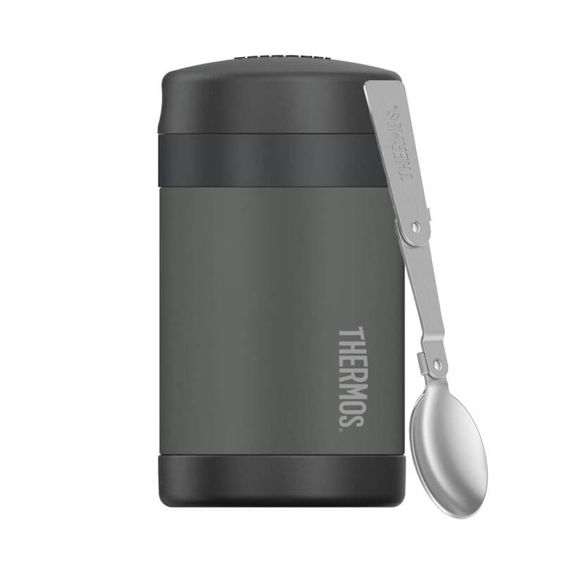 thermos_123021.jpg Thermos FUNtainer Detská termoska na jedlo s lyžicou - čierna, 470 ml – Obrázok 1