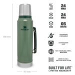 STANLEY Termoska Legendary Classic 1 l zelená – Obrázok 2