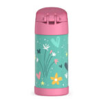 Thermos FUNtainer Detská termoska so slamkou - wild flowers, 355 ml – Obrázok 4