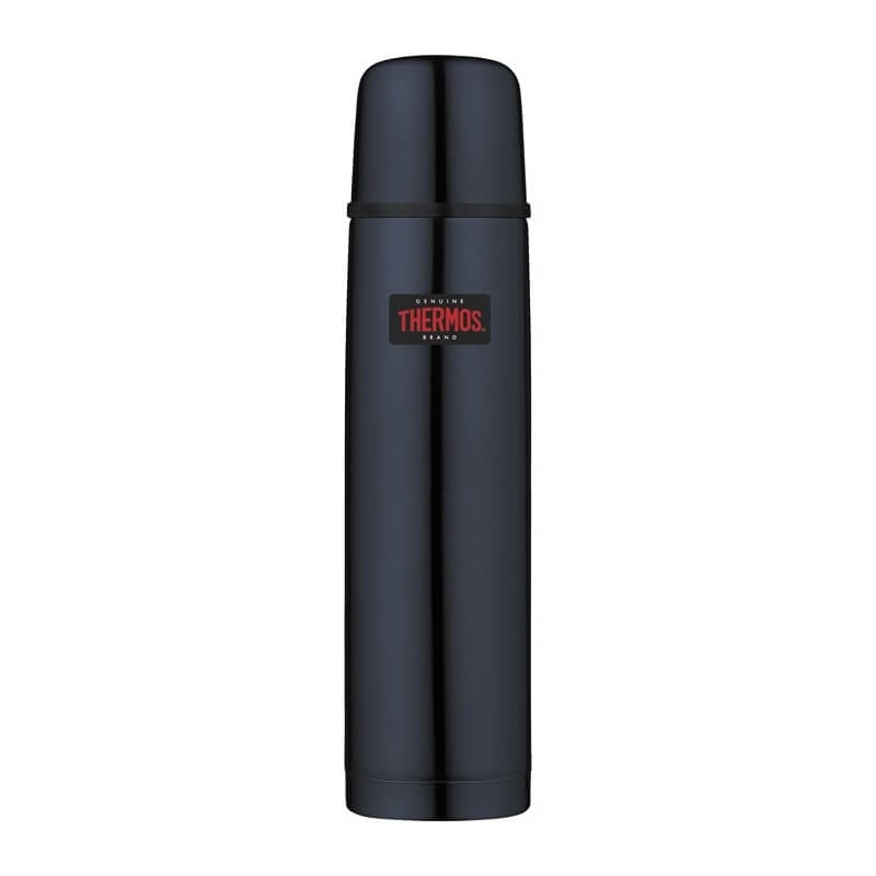 Thermos_150055.jpg Thermos Mountain FBB Termoska s tlačidlovým uzáverom a šálkou - tmavo modrá, 1 l – Obrázok 1