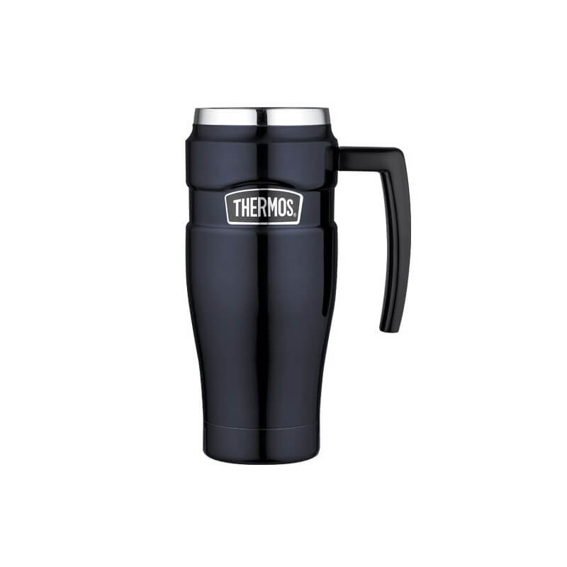 Thermos_160030_101829.jpg Thermos Style Vodotesný termohrnček s madlom, tmavo modrá, 470 ml – Obrázok 1