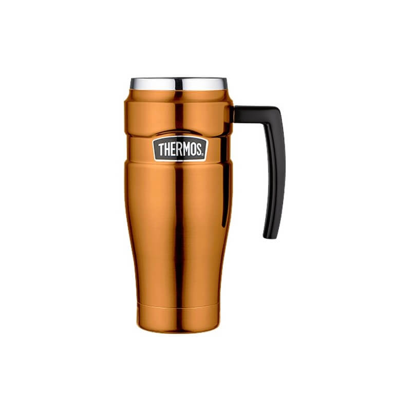 Thermos_160034_170268.jpg Thermos Style Vodotesný termohrnček s madlom - medená, 470 ml – Obrázok 1