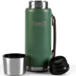 Thermos Termoska na nápoje a jedlo s madlom - smrkovo zelená, 1,2 l – Obrázok 3