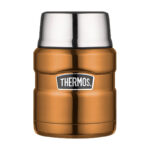 Thermos Style Termoska na jedlo so skladacou lyžicou a šálkou - medená, 470 ml – Obrázok 2