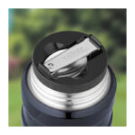 Thermos Style Termoska na jedlo so skladacou lyžicou a šálkou - malinová, 470 ml – Obrázok 3