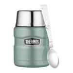 Thermos Style Termoska na jedlo so skladacou lyžicou a šálkou - Duck Egg, 470 ml
