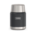 Thermos Termoska na jedlo so skladacou lyžicou a šálkou, granite (žulová), 470 ml – Obrázok 2