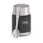 Thermos Termoska na jedlo so skladacou lyžicou a šálkou, granite (žulová), 470 ml – Obrázok 5