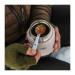 Thermos Termoska na jedlo so skladacou lyžicou a šálkou, granite (žulová), 470 ml – Obrázok 8