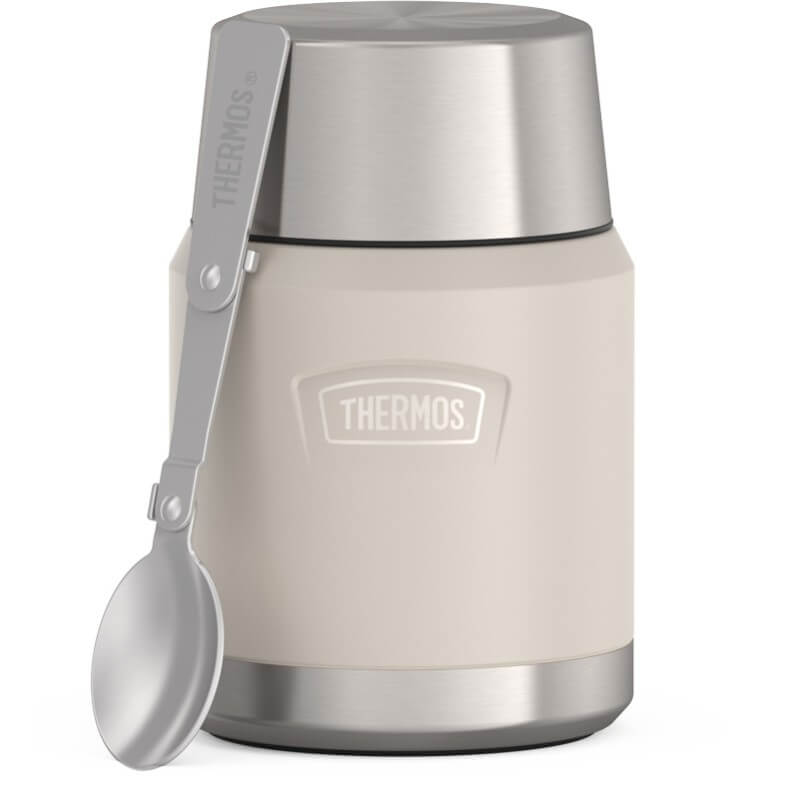 Thermos_173081.jpg Thermos Termoska na jedlo so skladacou lyžicou a šálkou, sandstone (pieskovcová), 470 ml – Obrázok 1