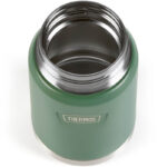 Thermos Termoska na jedlo so skladacou lyžicou a šálkou - smrkovo zelená, 470 ml – Obrázok 2