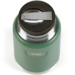 Thermos Termoska na jedlo so skladacou lyžicou a šálkou - smrkovo zelená, 470 ml – Obrázok 3