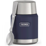 Thermos Termoska na jedlo so skladacou lyžicou a šálkou - námornícka modrá, 470 ml