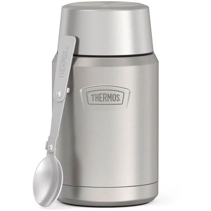 Thermos_173092.jpg Thermos Termoska na jedlo so skladacou lyžicou a šálkou - nerez, 0,71 l – Obrázok 1