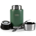 Thermos Termoska na jedlo so skladacou lyžicou a šálkou - smrkovo zelená, 0,71 l – Obrázok 5