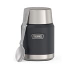 Thermos Termoska na jedlo so skladacou lyžicou a šálkou, granite (žulová), 470 ml – Obrázok 9