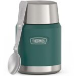 Thermos Termoska na jedlo so skladacou lyžicou a šálkou - smrkovo zelená, 470 ml – Obrázok 6