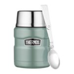Thermos Style Termoska na jedlo so skladacou lyžicou a šálkou - Duck Egg, 470 ml – Obrázok 4