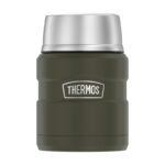 Thermos Style Termoska na jedlo so skladacou lyžicou a šálkou - vojenská zelená, 470 ml – Obrázok 6