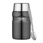 Thermos Style - termoska na jedlo so skladacou lyžicou a šálkou - metalicky šedá, 0,71 l – Obrázok 4