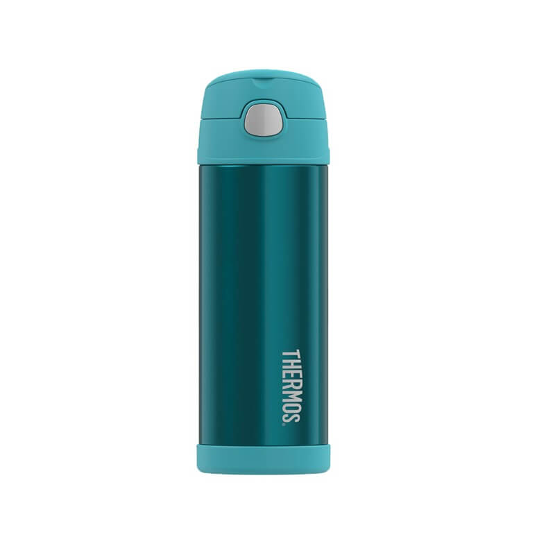 thermos_120025.jpg Thermos FUNtainer Detská termoska so slamkou - tyrkysová, 470 ml – Obrázok 1
